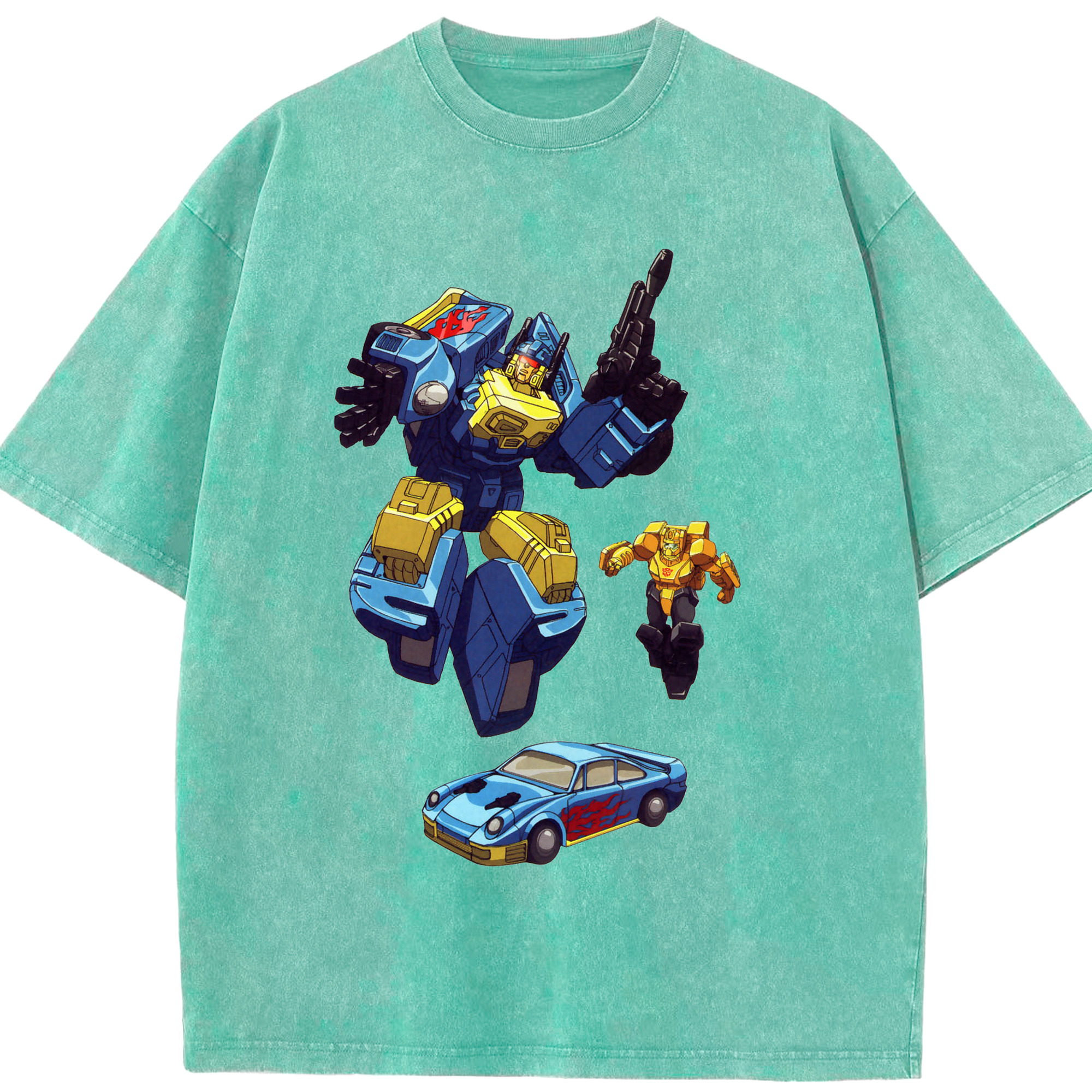 （画像用）  綿100% ヴィンテージ風 半袖Tシャツ（フロントプリント）